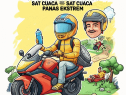 Tips Aman Naik Motor Saat Cuaca Panas Ekstrem