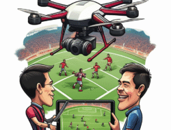 Penggunaan drone untuk analisis strategi tim sepak bola profesional