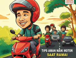 Tips Aman Naik Motor Saat Ramai Arus Mudik