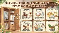 Cara Mengatasi Bau Apek Pada Lemari Pakaian Dengan Bahan Alami Dari Dapur